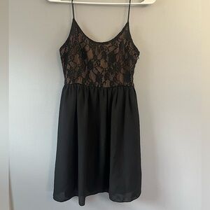 XXI Black and Lace Dress